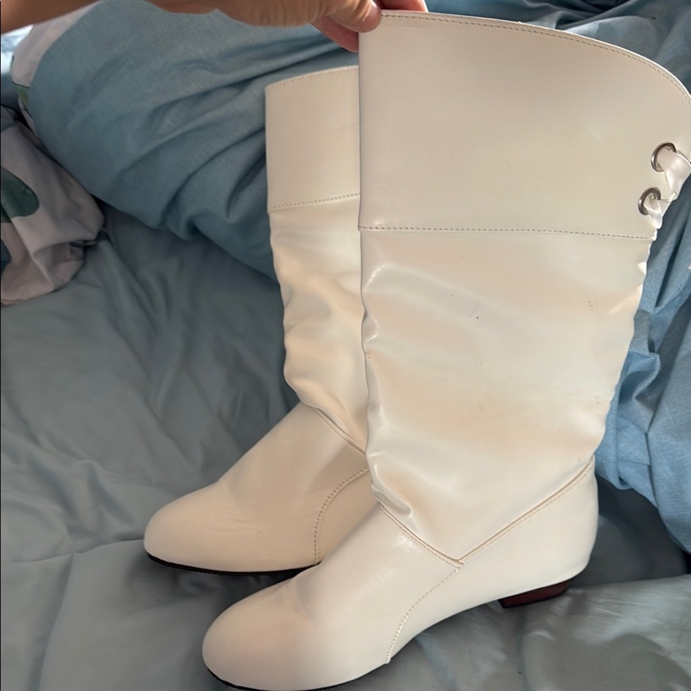 Elegant White Women's Boots